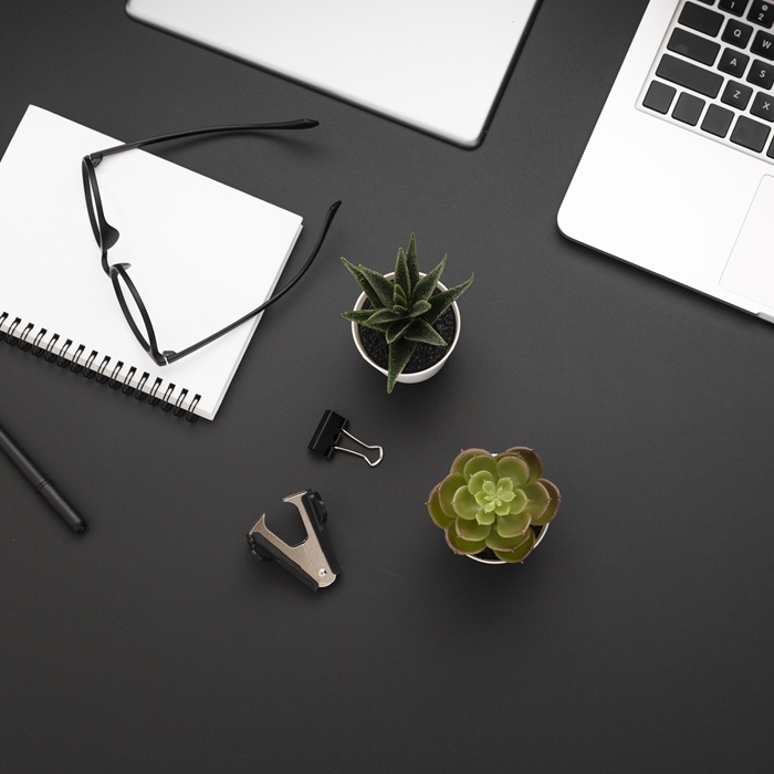 top-view-workspace-with-laptop-succulents